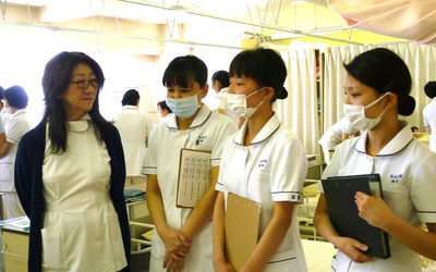 比企准看護学校の実習